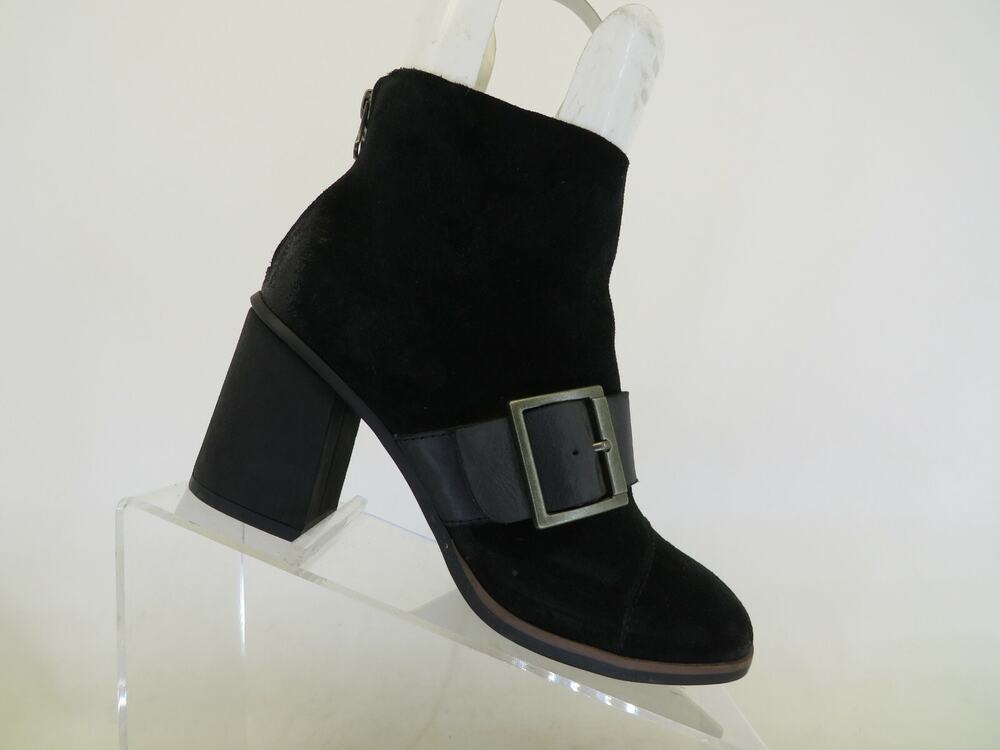 Korks Womens Size 6 M Black Suede Buckle Zip Fashion Ankle Boots Booties